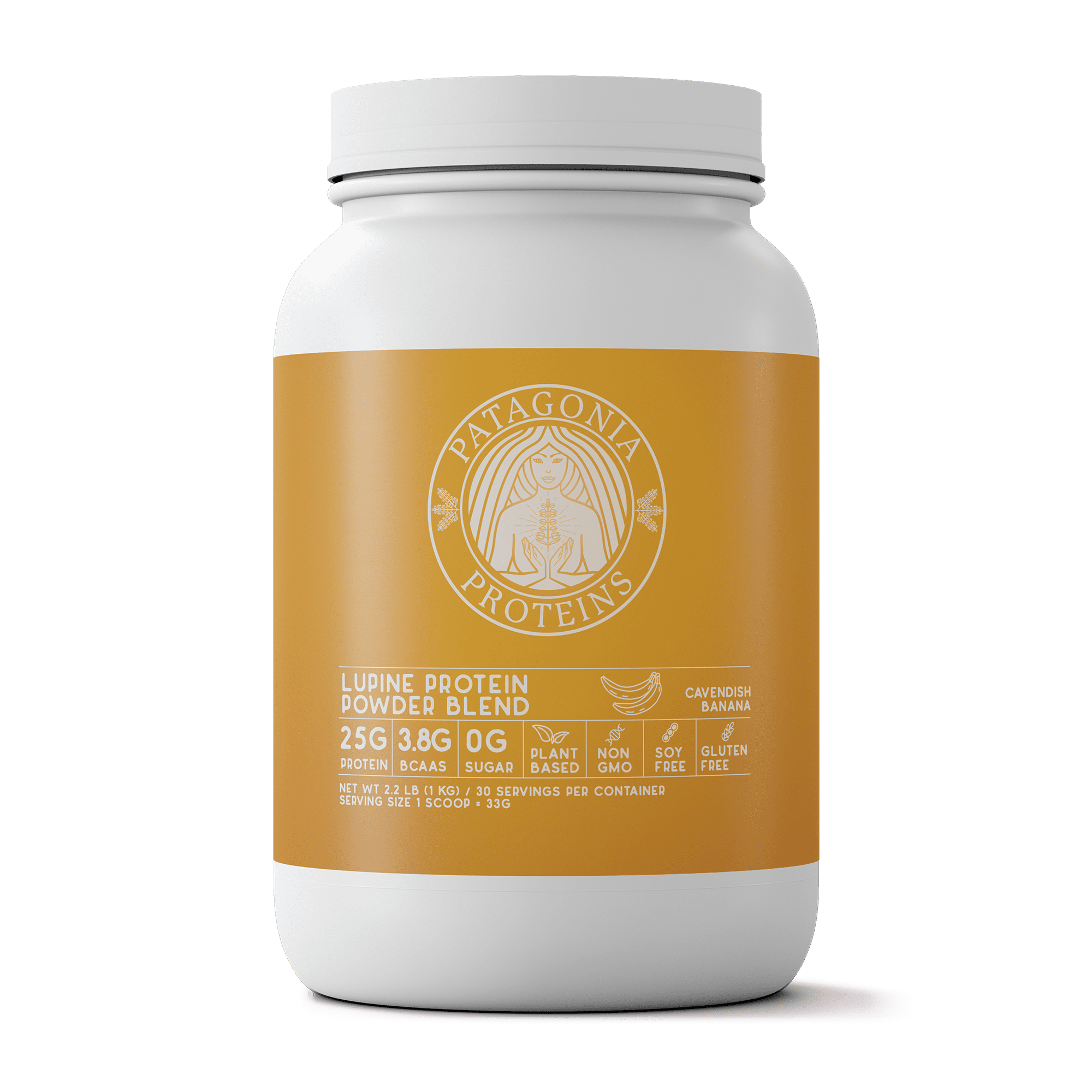 Lupine Protein Powder Cavendish Banana 2.2 lb Pot