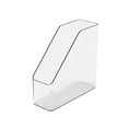thumbnail image 2 of XYAIYT Acrylic Desktop Book Stand and File Rack Organizer for Home Office Dormitory Book Storage Teacher Desk Accessories 8.66x8.66x3.15 Inch Long Lasting Transparent Bookshelf, 2 of 7