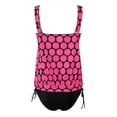 thumbnail image 4 of Cameland Womens Tummy Control Swimsuits Plus Size Blouson Printed Tankini Swimsuits 2 Piece Bathing Suits Tops with Boyshorts Modest Loose Fit Swimwear, 4 of 4