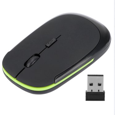 Ultra-Thin 2.4G 1200Dpi Usb Wireless Mouse Ergonomic Optical Positioning Mouse For Laptop Black, Wireless Mouse
