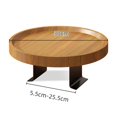 thumbnail image 3 of Sofa Tray Table Couch rest Clip-On wood for Drink Coffee Snack Remote Control, 3 of 9
