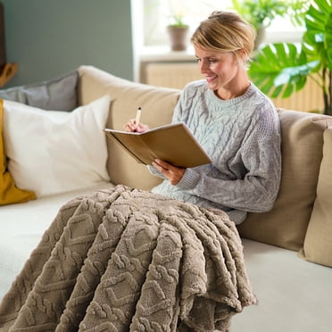 LSLJS 150x200cm Super Soft Warm Solid Warm Micro Plush Fleece Blanket Throw Rug Sofa Bedding, Blanket Blanket
