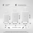 thumbnail image 2 of WINGOMART Ensemble de Bagages 3 Pcs Léger Durable Coque Rigide PC+ABS, Roues Doubles Pivotantes, Cadenas TSA - 22 Po/26 Po/30 Po - Blanc, 2 of 9