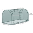 thumbnail image 3 of Outsunny 8 x 3ft Crop Cage with Two Zippered Doors Dark Green, 3 of 9
