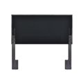 thumbnail image 3 of Mid-Century Modern Grid Tufted Full or Queen Headboard in Charcoal Gray Fabric, 3 of 8