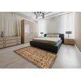 thumbnail image 4 of Ahgly Company Indoor Round Abstract Saddle Brown Southwestern Area Rugs, 8' Round, 4 of 6