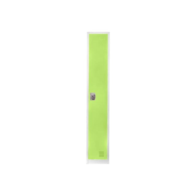 AdirOffice - Locker - 4 doors - 4 hooks - solid steel - green (pack of 4)