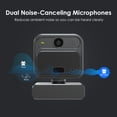 thumbnail image 3 of 4K Webcam with 2 Microphones Zoom Remote Focus EPTZ Webcamera for PC Laptop Conference Video Streaming USB Web Cam Compatible for Switch 2 Vizolink, 3 of 13