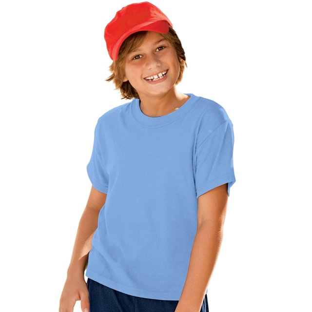 Hanes Boy`s ComfortBlend EcoSmart Crewneck, XS, Carolina Blue