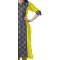 thumbnail image 3 of Moomaya Kurti Imprimée pour Femmes, Kurta Tunique Longueur Genou, Hauts à Col en V, Robe Grande Taille, 3 of 6