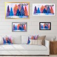 thumbnail image 4 of Designart Arbres de Noël Abstraits Traditionnels Art Mural Encadré, 4 of 4