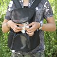 thumbnail image 2 of OULII Puppy Backpack Carrier Portable Pet Backpack Black Foot Pad 1Set, 2 of 2
