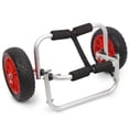 thumbnail image 2 of Kayak 65KG Loading Capacity Foldable Kayak Trolley Energy-saving Two-wheeled Carrier Cart for Kayak Canoe Boat, 2 of 5