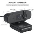 thumbnail image 3 of TFixol 4K HD USB Webcam with Built-in Microphone, Fixed Focus, Plug & Play, Compact Design for Video Calls, Online Classes, and Live Streaming, Black, 3 of 6