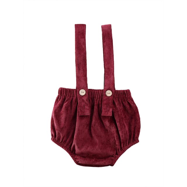EYIIYE Baby Overalls Shorts Corduroy Bib Bottoms Clothe