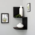 thumbnail image 2 of Ens. étagères d'angle hometrends en noir, 2 of 2