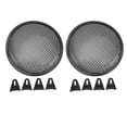 thumbnail image 2 of Housse en Maille pour Subwoofer, Housse de Gril Résistante aux Oreilles Décorative 8 Pouces Anti-Rayures pour Voiture RV, 2 of 7