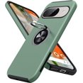 thumbnail image 1 of KOMI for Google Pixel 9 Pro XL Case, Slim Fit Case for Pixel 9 Pro XL with Metal Ring Holder Kickstand, Dual Layer Shockproof Protective Phone Case for Google 9 Pro XL 6.8", Alpine Green, 1 of 5