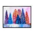 thumbnail image 3 of Designart Arbres de Noël Abstraits Cadre Flottant Traditionnel Art Mural, 3 of 4