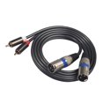 thumbnail image 3 of Dual XLR Stereo YCable Splitter Cord Compatible for Multimedia Speakers And Home Stereo 5FT, 3 of 8