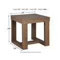 thumbnail image 3 of Signature Design by Ashley Cariton Square End Table in Grayish Brown, 3 of 5