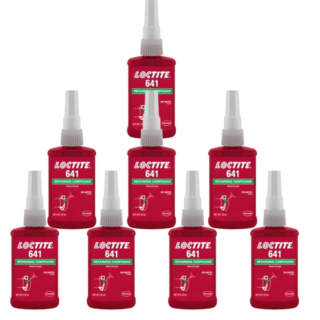 Loctite 641 Adhésif pour Filetage de Fil 50 ml Lot de 8 Pcs