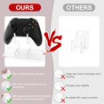 thumbnail image 4 of YIBEICO 1-Tier Game Controller Holder for Xbox Series X, Xbox, 360, Ps5, Ps4, Switch,Nintendo,Steam Controller, Desktop Computer Game Controller, Transparent Controller Display Stand (1-Tier), 4 of 5