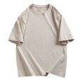 thumbnail image 1 of Birdeem Shirts for Men Mens Casual Solid Color Short Sleeved Round Neck Top Short Sleeve Round-Neck Blouses, 1 of 1
