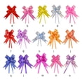 thumbnail image 3 of Unatoiry 10 Pieces Bow Pull Decor Festive Packing Lightweight Hand-Pulled Flower Wedding Birthday Christmas Holiday Accessory Gold Light Purple 1Set, 3 of 6