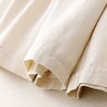 thumbnail image 4 of Timegard Shorts for Women Cotton Linen Elastic Waist Button Wide Leg Ruched Causal Loose Shorts Summer, 4 of 8