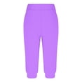 thumbnail image 4 of Timegard Pantalon Capri de Survêtement pour Femmes, Bas Resserré, Couleur Unie, Joggers Raccourcis, Pantalon d'Entraînement avec Poches, 4 of 6