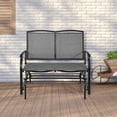 thumbnail image 2 of Patiojoy 2 Person Swing Glider Bench Patio Rocking Lounge Chair w/Steel Frame for Garden Backyard Balcony Gray, 2 of 7
