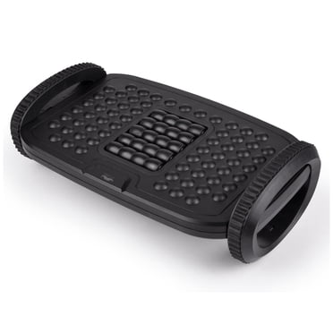 Repose-pieds à Bascule sous le Bureau, Repose-Pieds Ergonomique avec 2 Côtés - Massage à Texture Plate et Massage à Rouleau pour l'École, la Maison et le Bureau