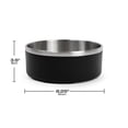 thumbnail image 3 of One Paw, Large Double Stainless Steel Dog Bowl, 2.1L (71 oz), 3 of 12