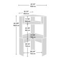 thumbnail image 4 of Sauder Beginnings Corner Desk w/ Hutch, Cinnamon Cherry, 429624, 4 of 7