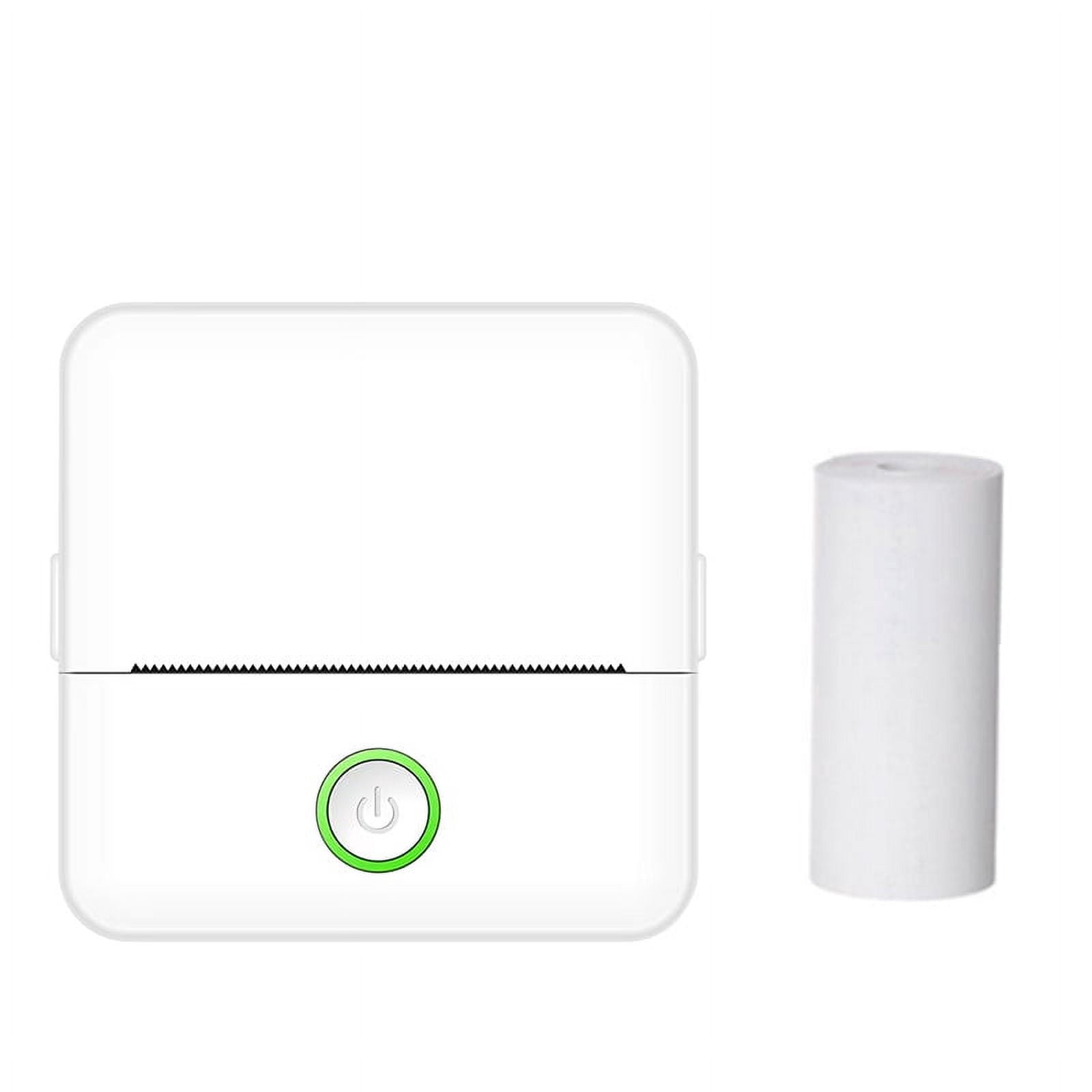Mistaha Portable Mini Bluetooth Thermal Printer for Students - X6 Mini Wrong Question Printer with Convenient No Sticker Printing - White ABS Material - Wireless Connection