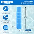 thumbnail image 4 of Swimline HYDROTOOLS Ultra Cartouche de Remplacement pour Piscine, 150 Pi2, Bleu, 4 of 7