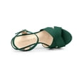 thumbnail image 4 of BLISSFUL STEP Women's Strap Platform Chunky Heel Slingback Sandals, 4 of 7