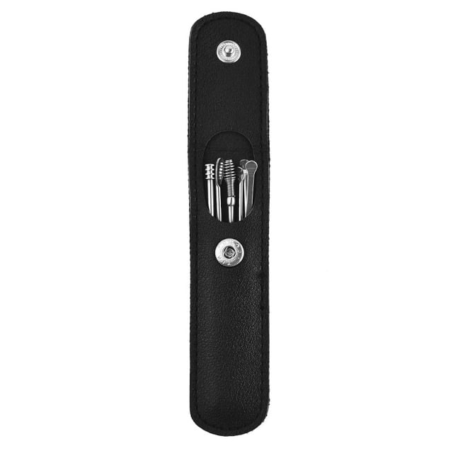 Innovative Spring Ear Wax Cleaner Tool Set, 6Pcs/ Pack Stainless Steel Ear Pick,Ear Pick Removal Kit, Ear Curette Ear Remover Tool (1Pack Black)