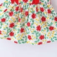 thumbnail image 5 of B91xZ Robe Chemise Tunique Basique d'Été Sans Manches en Coton à Fleurs pour Fille, Rouge 2-3 Ans, 5 of 5