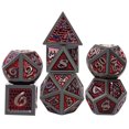 thumbnail image 1 of DND Dragon Scale Dice Set of 7 Pcs, Metal D&D Dice Set with Oversized D20 for Tabletop Roleplaying Games, Dungeons and Dragons, DND, D&D, 1 of 5