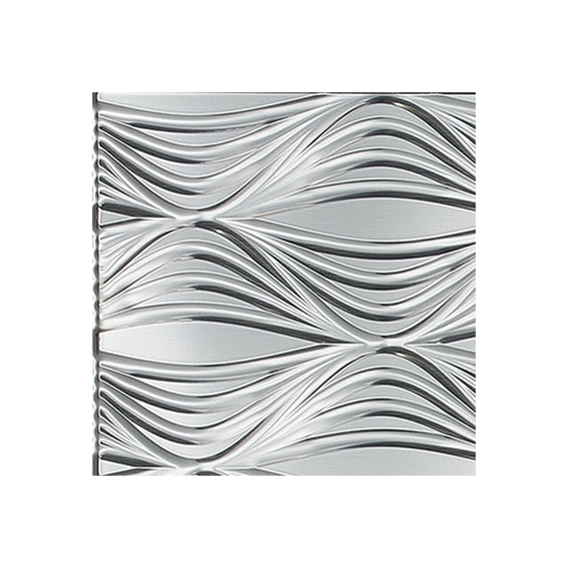 Fasade Shallot Brushed Aluminum Wall Panel Sample 12" x 12"