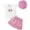 Pink, variant on dmqupv Cowgirl Outfits For Girls Baby Girl Summer Clothes Ruffle Short Sleeve Ribbed Romper Plaid Pattern Skirt With Headband Hot Pink,Size for 18-24 Months