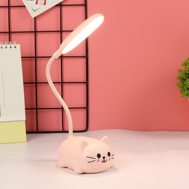 ABPWLY LED Desk Lamp for Kids Wireless Charging Student Learning Eye Protection Lamp USB Rechargeable Cartoons Toy Lamp Gift Dormitory Small Desk Lamp Clearance Lamps Canada Days Lamps