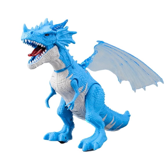 KEINXS Jouet Dragon Volant Électrique pour Enfants Yeux Lumineux Rugissement Pulvérisation Articulations Mobiles Drôle Tout-Petits Figurine d'Action Dragon Marche Modèle pour Garçons Cadeau d'Anniversaire