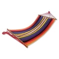 thumbnail image 1 of LifeStyle Nature - Hamac Suspendu en Coton avec Cadre en Bois, Rouge, 1 of 3