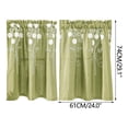 thumbnail image 2 of Limited Time Violete Curtains Foreign Trade Short Curtains Polyester Embroidered Curtains, 2 of 6