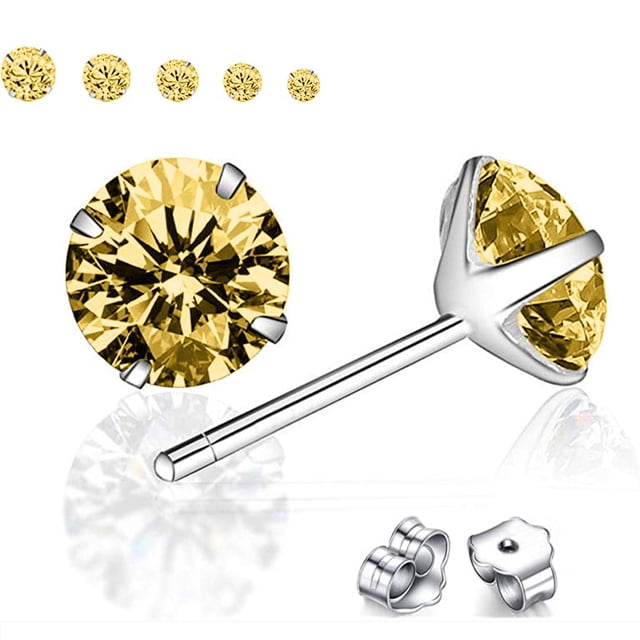 TIMIFIS Boucles d'Oreilles Classiques en Argent Sterling, Clous d'Oreilles Hypoallergéniques - Été