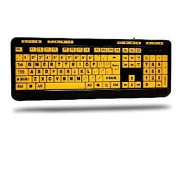 Clavier de bureau Adesso EasyTouch 132 avec impression lumineuse en gros caractères