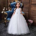thumbnail image 2 of Birdeem Robe Sans Manches en Dentelle avec Nœud en Maille pour Filles Bébés d'Âge Moyen Robe Princesse, 2 of 9